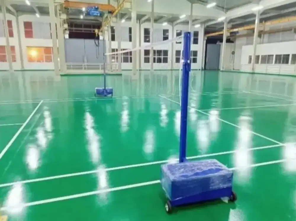 Tiang badminton fortebel dan kursi wasit (1paket)