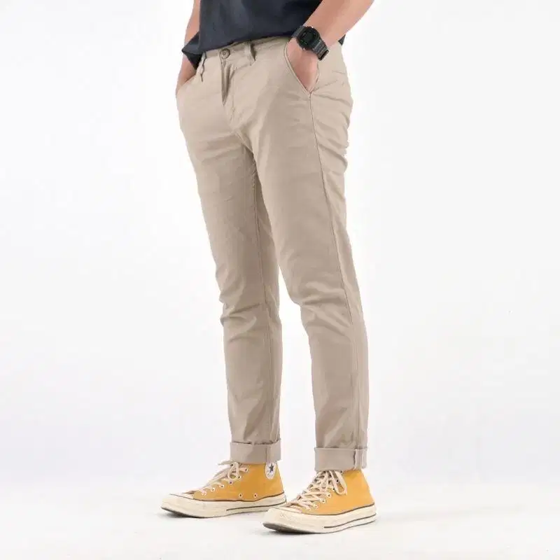 Celana Chinos Pria Panjang Bahan Melar Adem Berkualitas