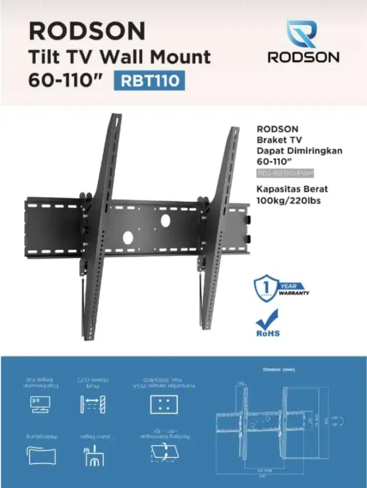 Bracket/breket tv LED 50-65