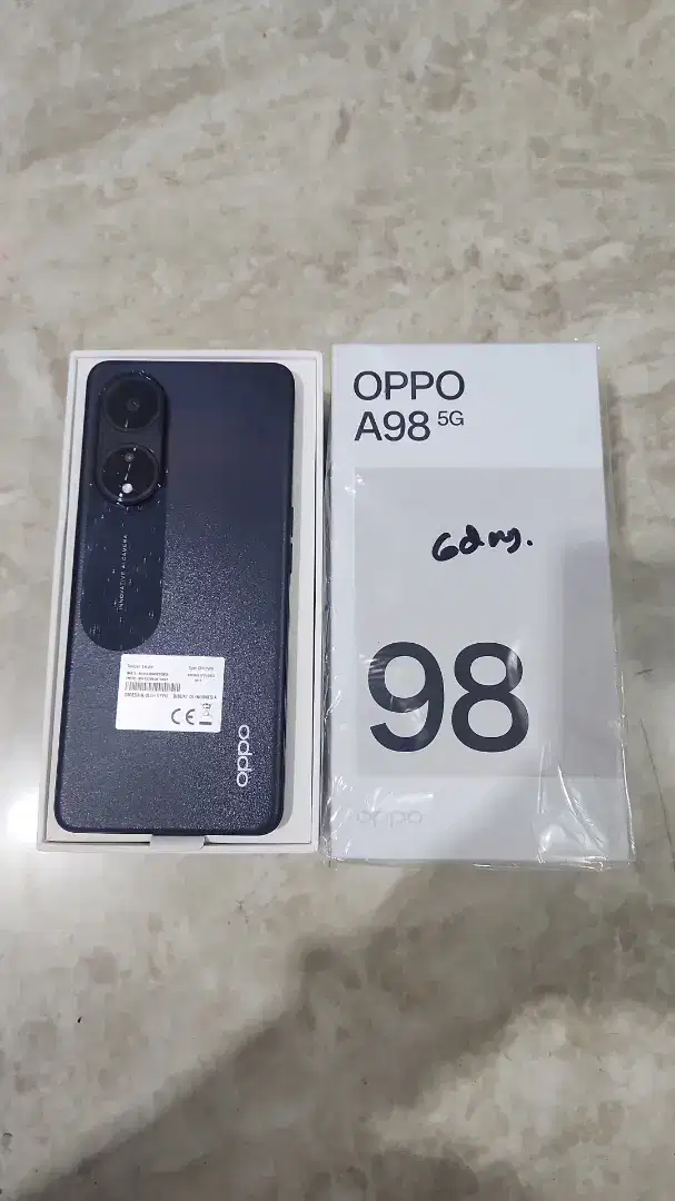 OPPO A98 5G 8 256 ORI SEHAT NOKEN LENGKAP NO BONGKAR NO SERVIS FULLSET