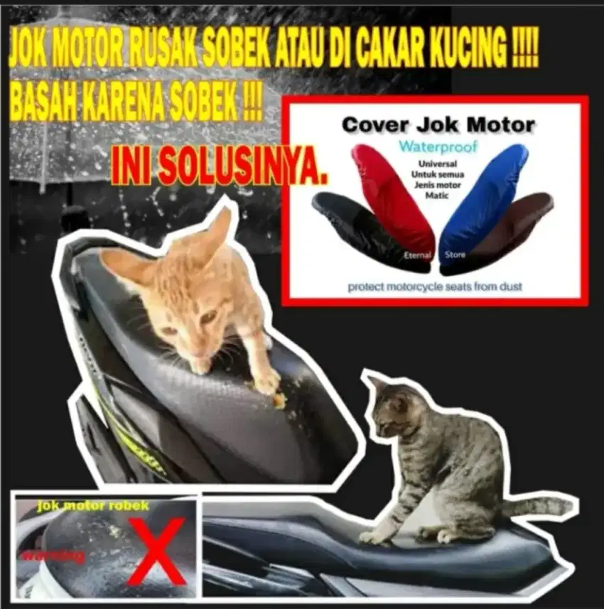 Cover jok motor murah guys