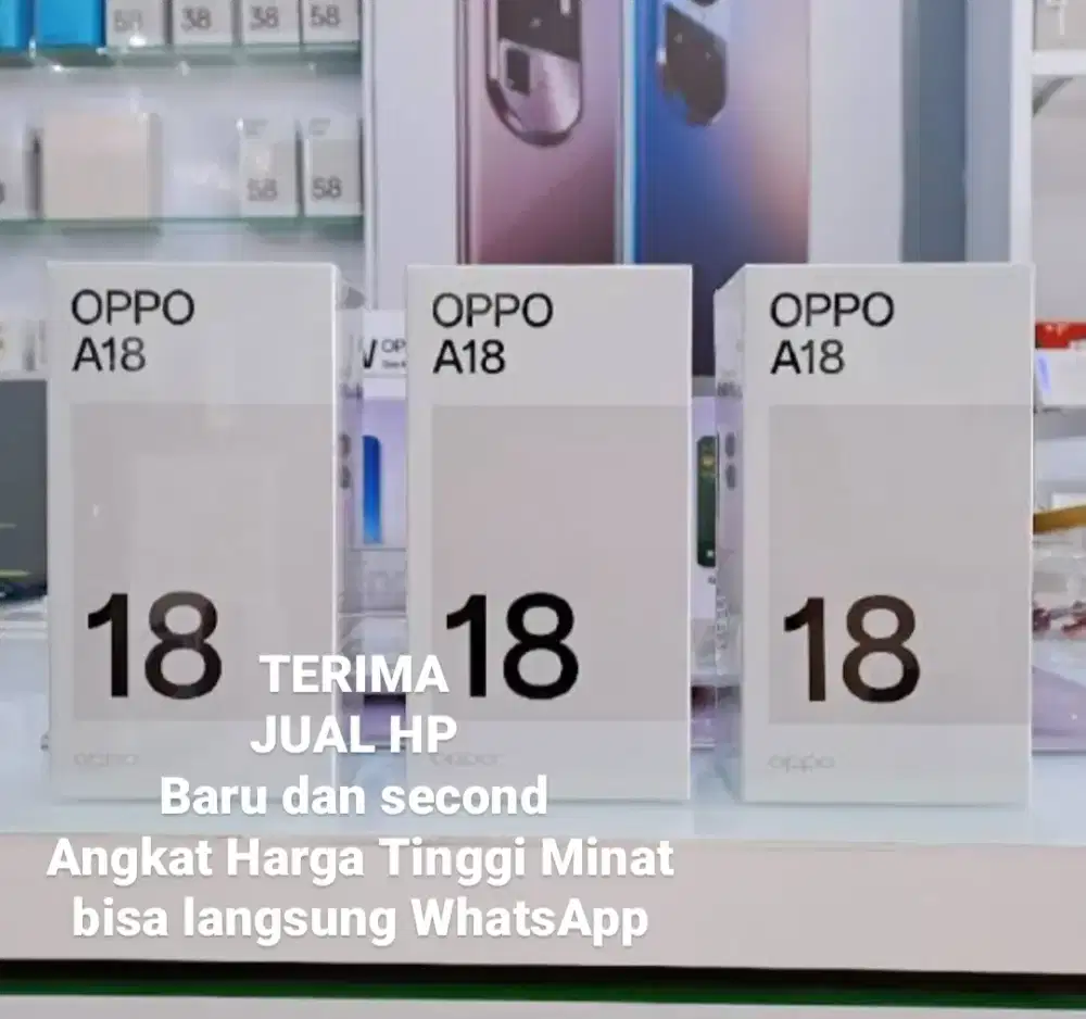 Oppo A18 4/128 - terima jual beli second dan baru