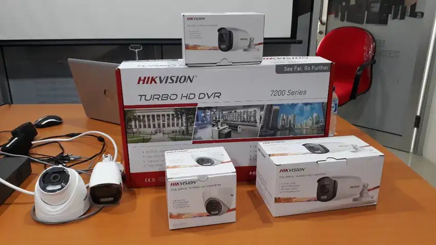 Paket Pasang CCTV 4 Kamera Turbo HD Lengkap Rapih Pantau TV Juga HP