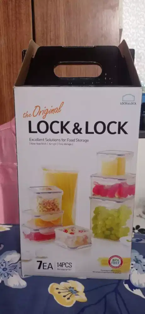 MURAHHH ..Tampat Snack dan bekal Lock and lock  Gift Set 7ea