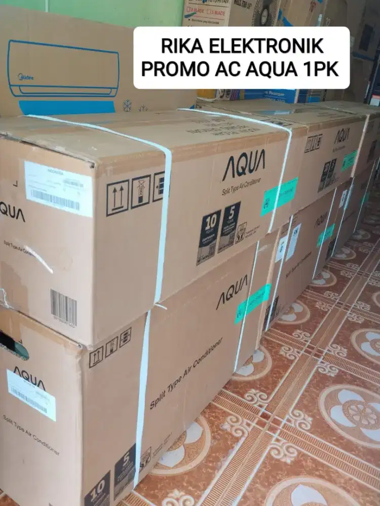 Hot promo AC AQUA 1/2 pk Baru Bergaransi 5thn