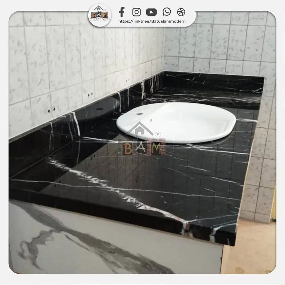 Meja Wastafel Marmer Alam MURAH berKUALITAS