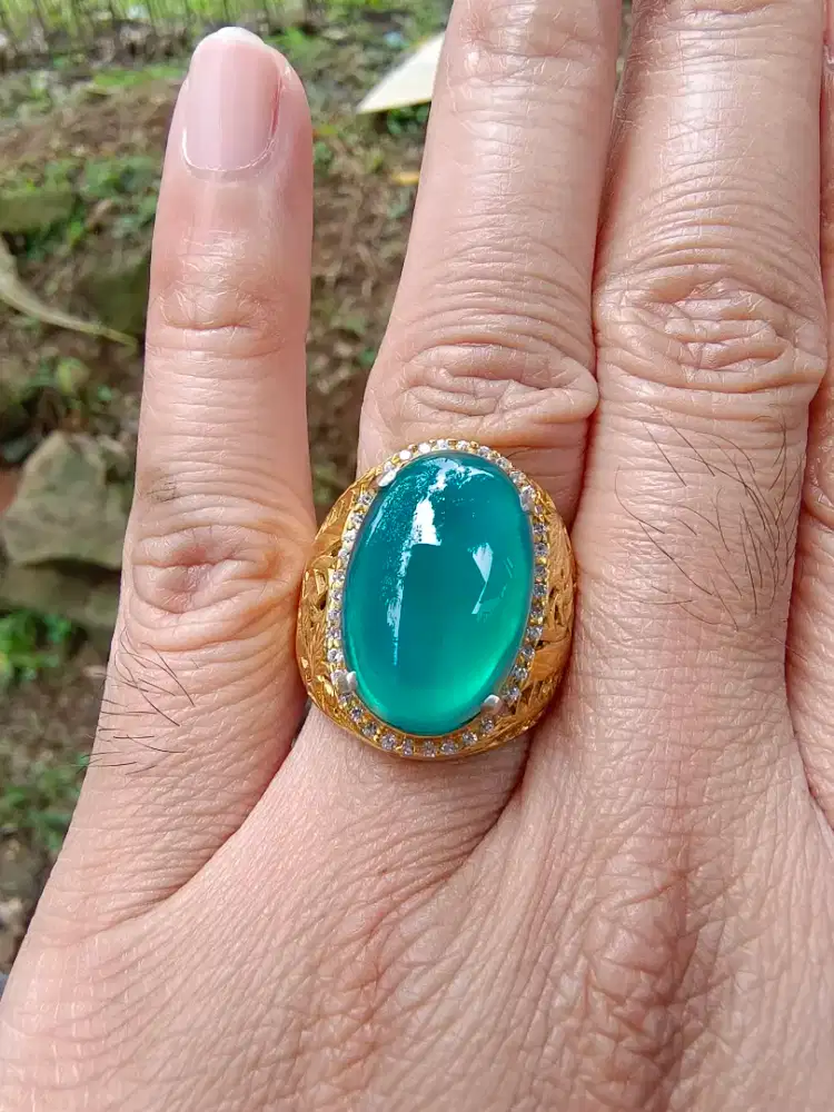 Bacan Doko Kualitas Super HQ Giwang Kristal Serat Sutra