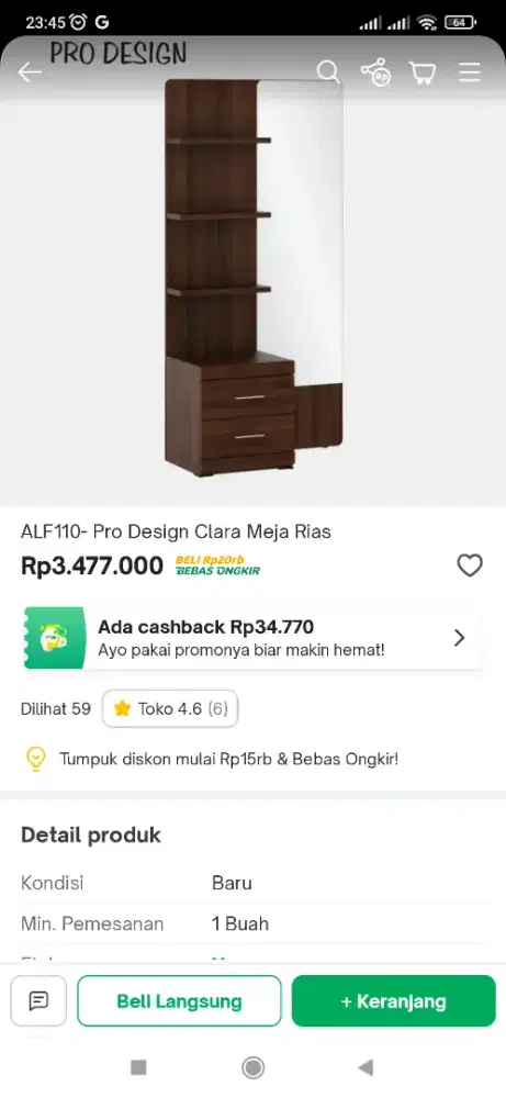 meja rias by pro design