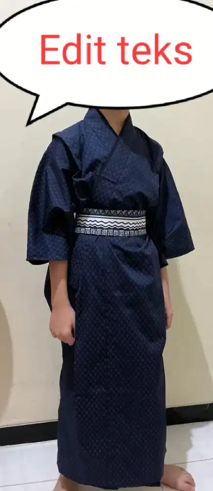 Baju yukata Jepang. Untuk kids usia 9 s/d 14 tahun.Bagus.Dipake 1kali