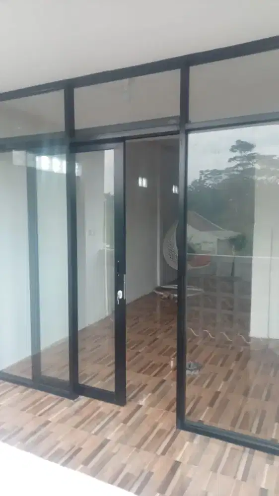 Terbaru Kusen Alumunium Pintu lipat pintu sledd Mewah Tirai Blinds