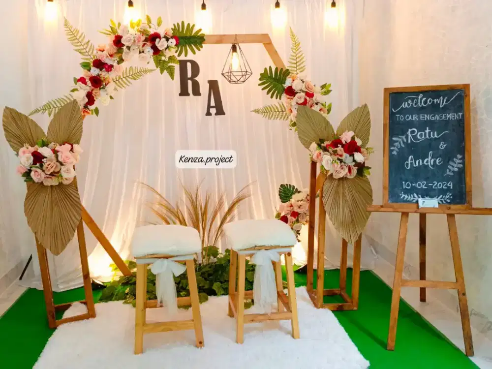 Dekorasi pelaminan akad/lamaran/murah
