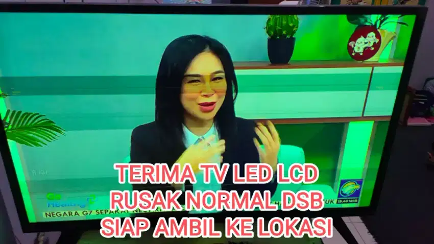 Terima tv led lcd iphone android siap ambil ke lokasi
