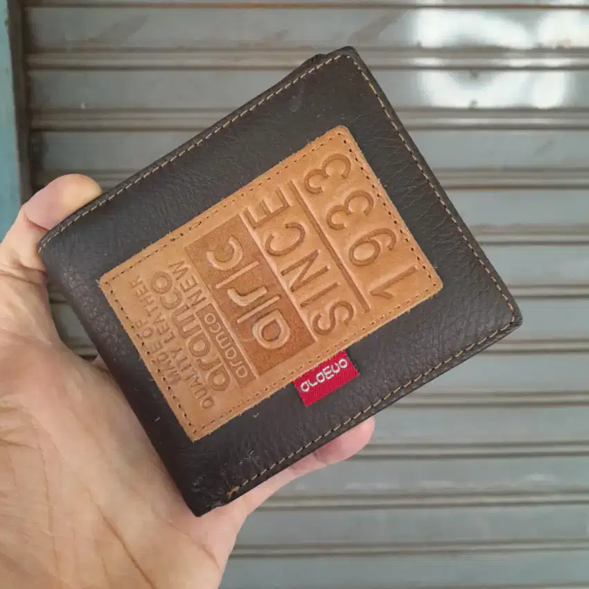 DOMPET KULIT ASLI PRIA COKLAT TUA /ARAMCO