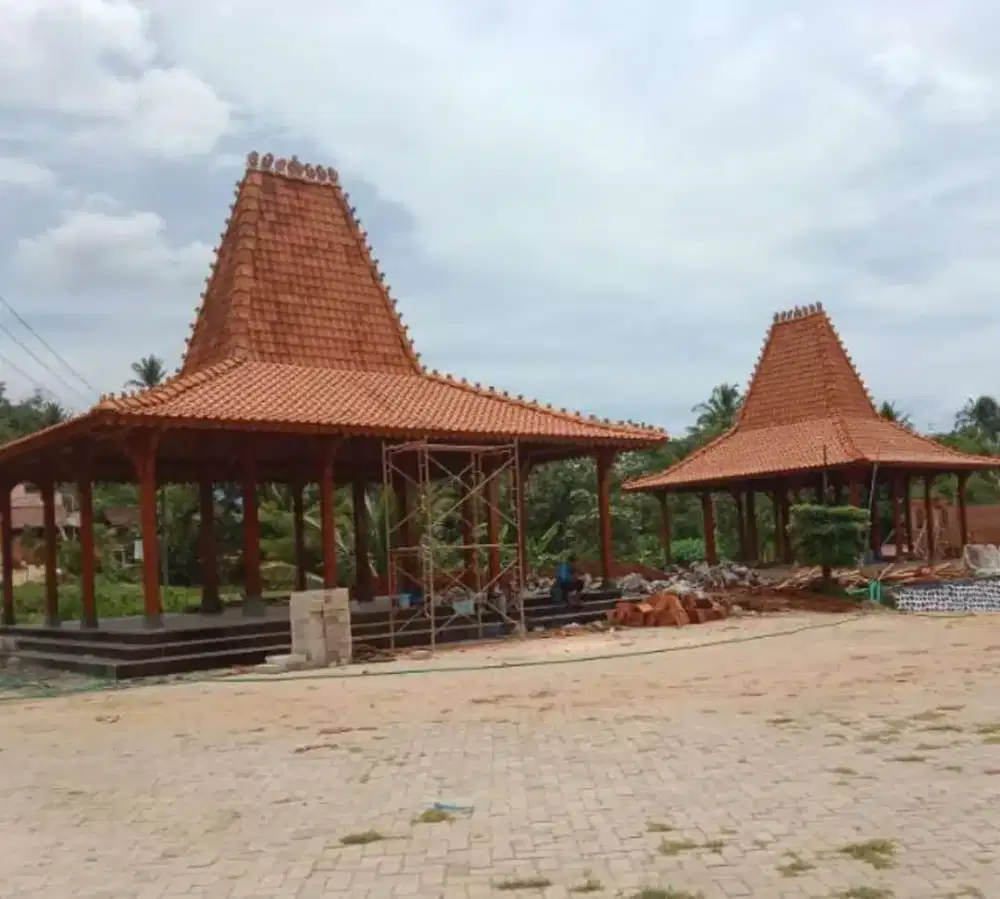 Pendopo joglo tumpangsari ukir luas 8x10 meter