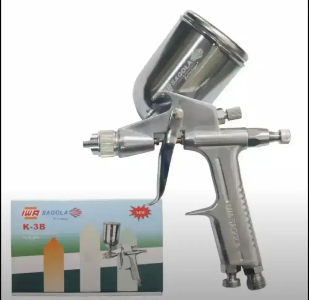 Alat Semprot Cat Spray Gun Kompresor K3 F75 F100 MEIJI SAGOLA TEKIRO L