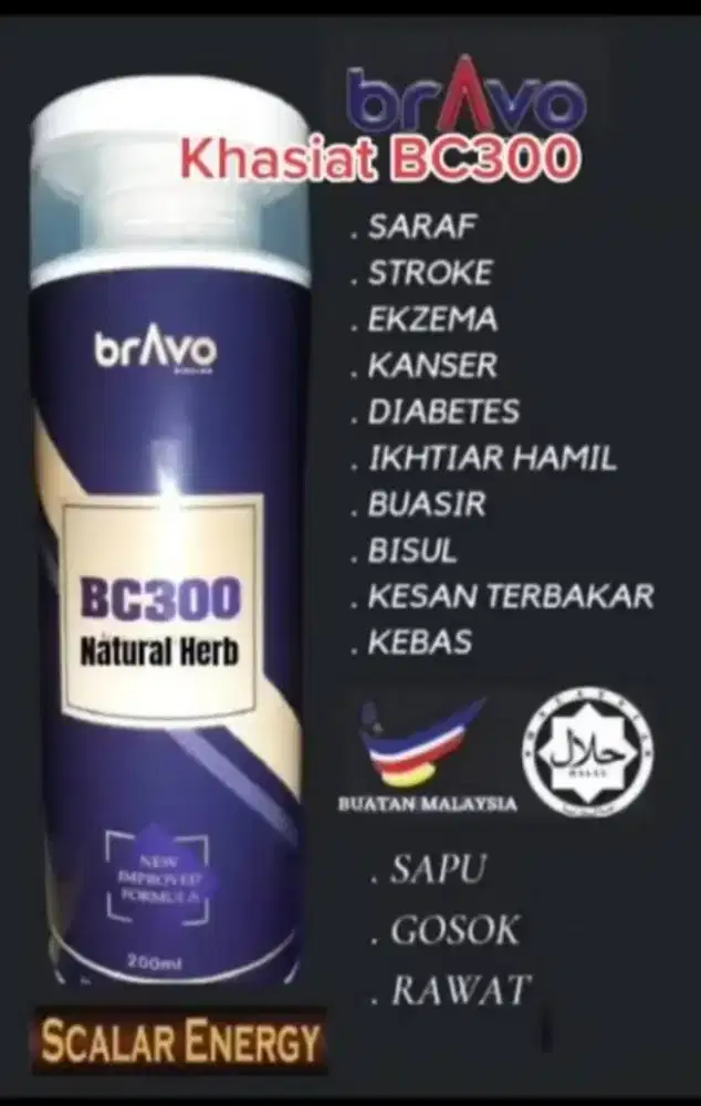 Bravo BC300 cream ajaib utk kanker,stroke