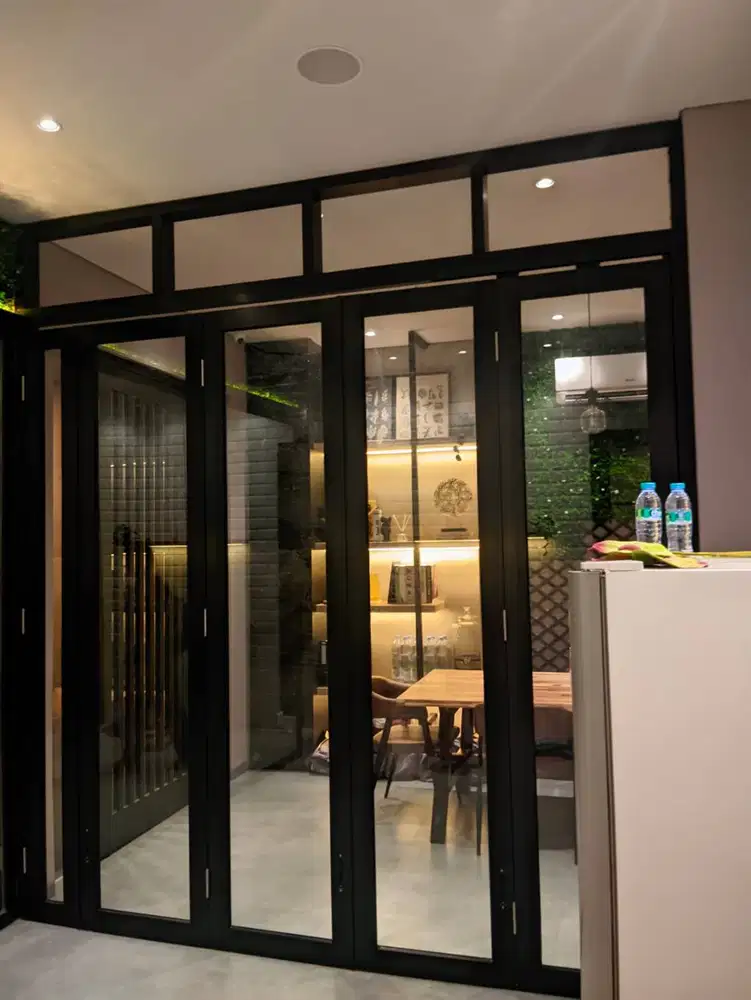 TERBAIK! Pintu lipat aluminium untuk pintu rumah anda