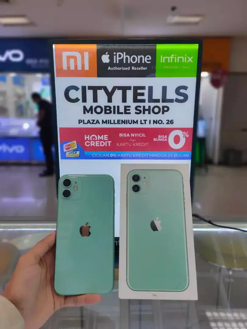 iPhone 11 128 Dual SIM Imei permanent(beacukai) Second Green