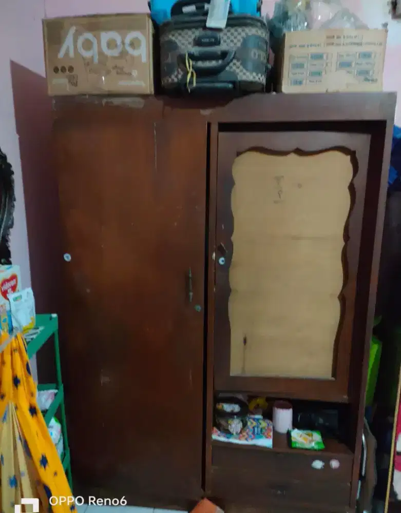 Lemari jati 2 pintu