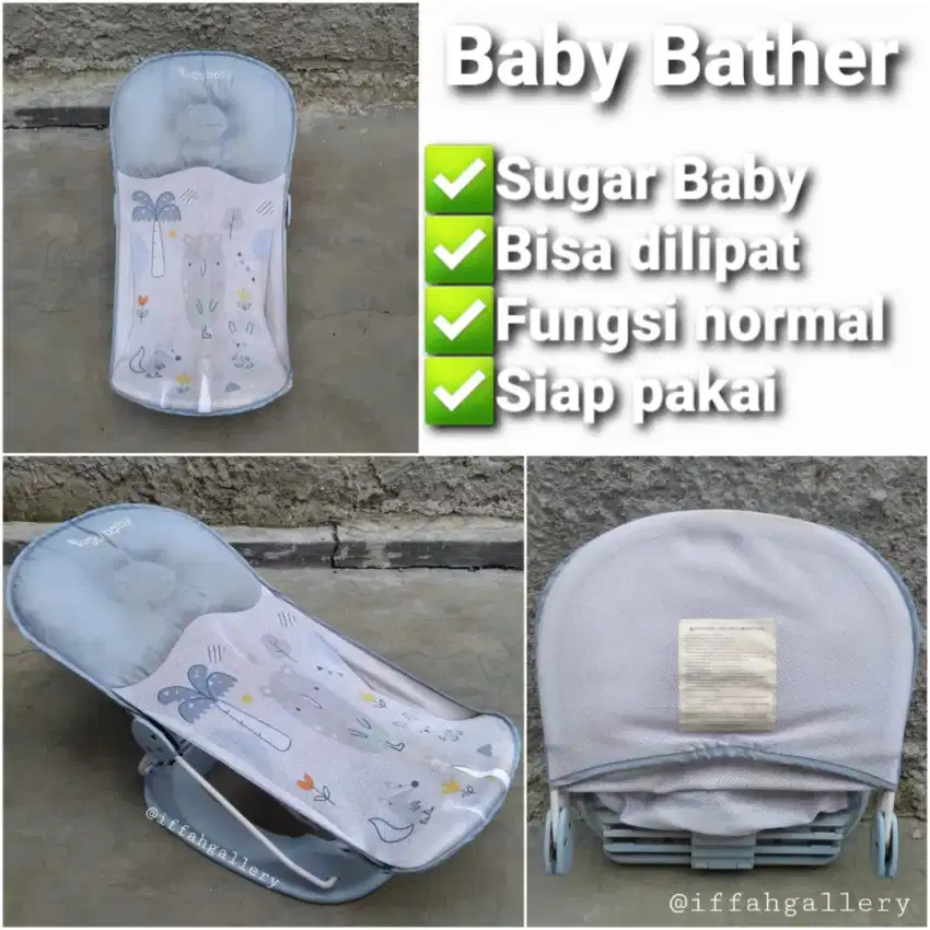 Baby Bather Tempat Mandi Bayi Praktis Mudah Dilipat Bahan Cepat Kering