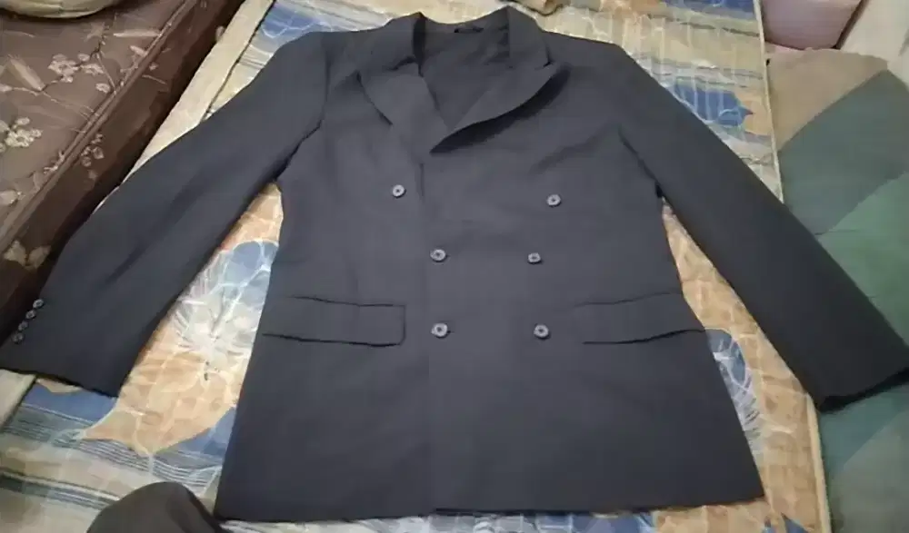 Jas motif garis ukuran xl