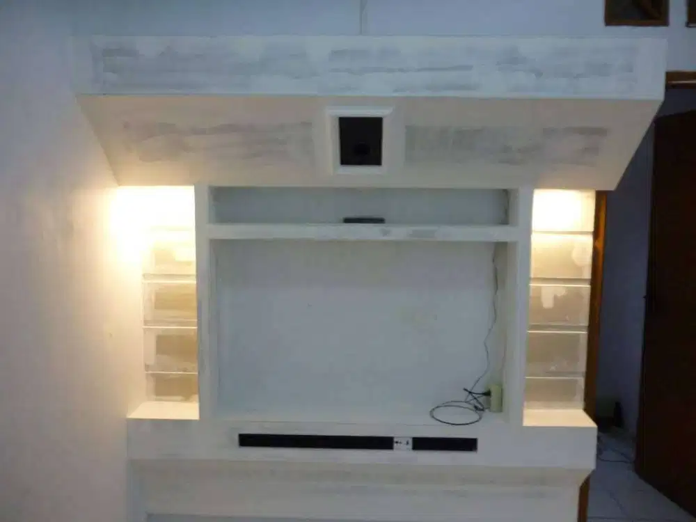 Penerangan lampu led pada plafon