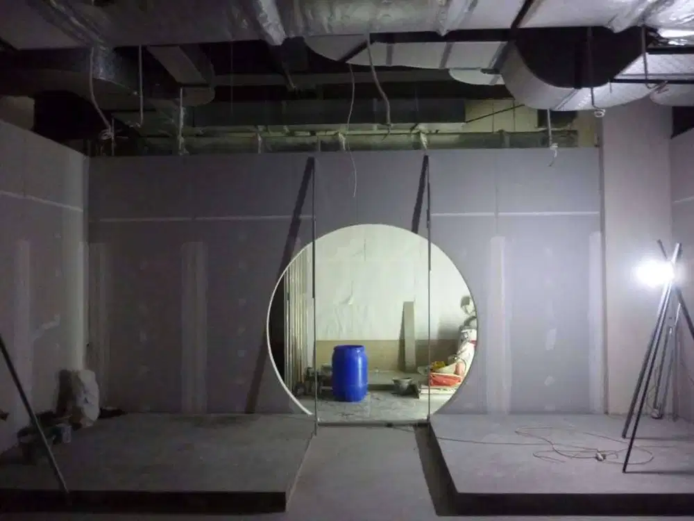 Dekorasi plafon gypsum gypsum rumah bebas gelombang