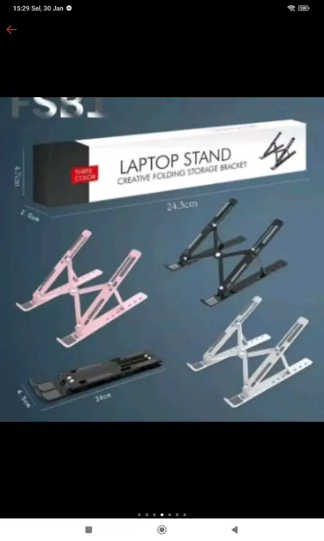 STAND DUDUKAN HP, LAPTOP DAN TABLET