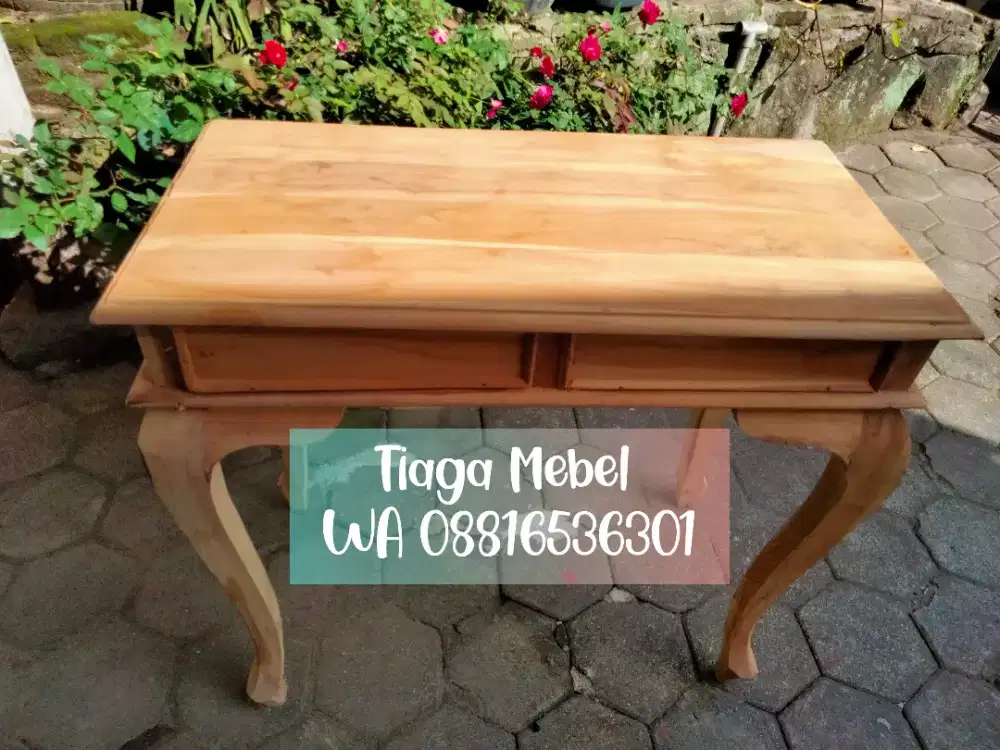 Meja Konsul 2 laci jati di Yogyakarta