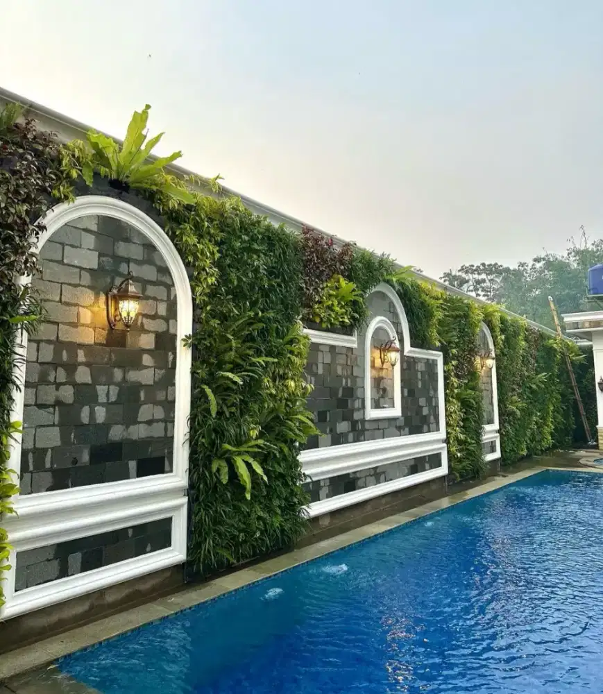 Taman artificial,vertikal sintetis atau vertikal garden taman dingding