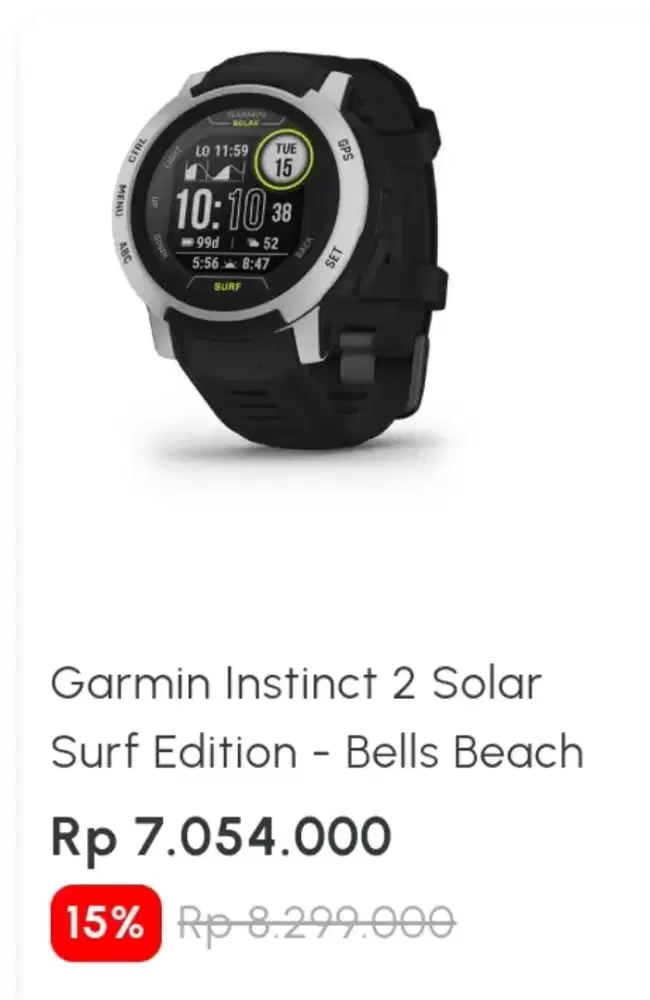 Harga discount garmin instinct