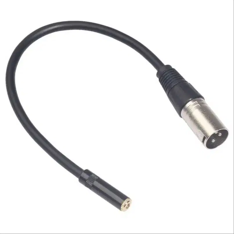 Kabel XLR Pin 3 Male To Jack Mini 3.5mm Stereo Female Gold 5 Meter