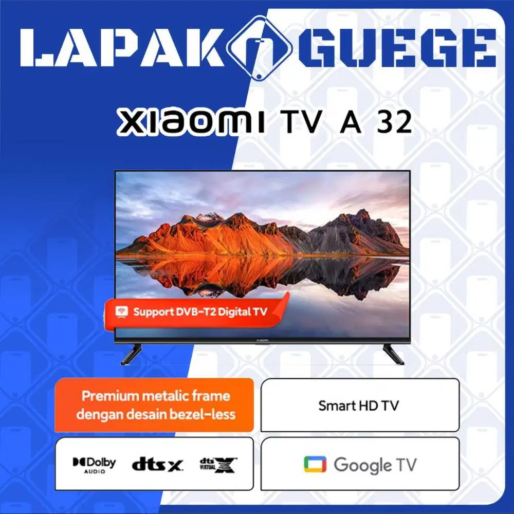 Led TV 32 inch Xiaomi A 32 Google TV Digital dvbt2 youtube netflix