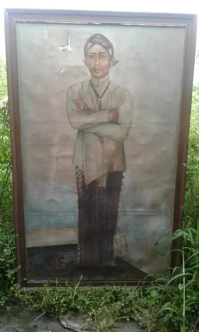 Lukisan tokoh sejarah sosrokartono ori nego cod rungkut ok