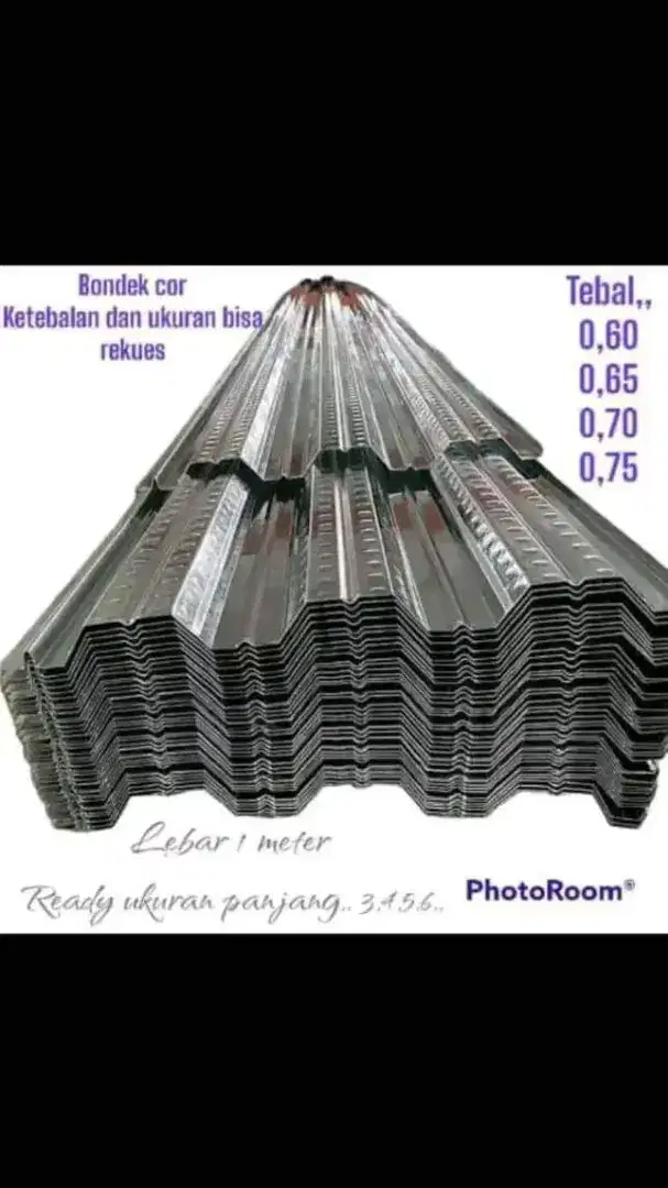 Bondek cor 0,75 full dan wermes m8 murah harga pabrik