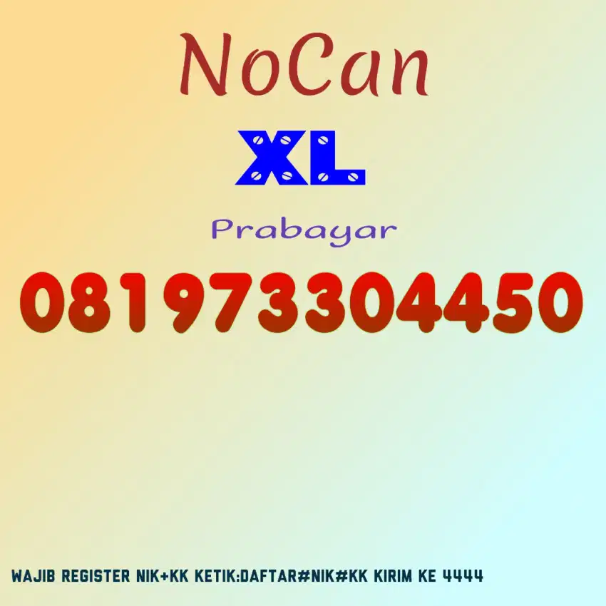 Nomor Cantik XL Rapi