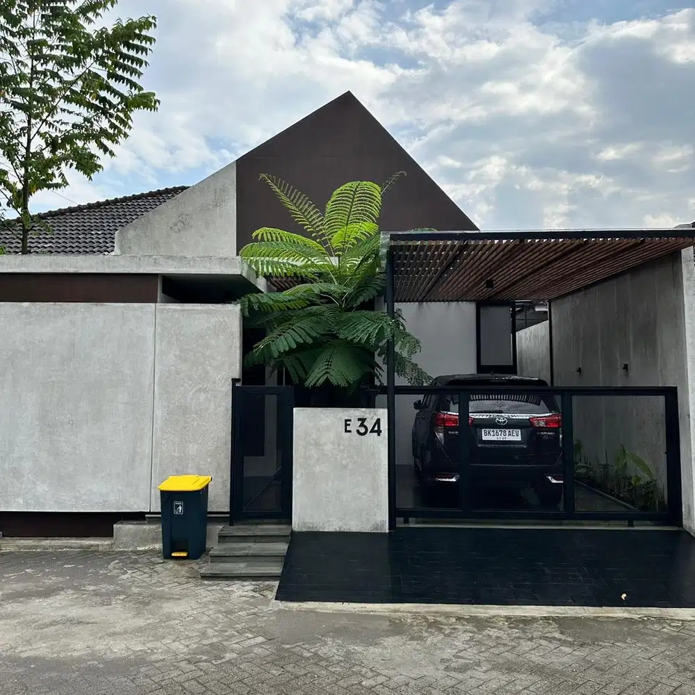 Rumah aestetik, bangunan Baru 9x20, full perabot dan elektronik