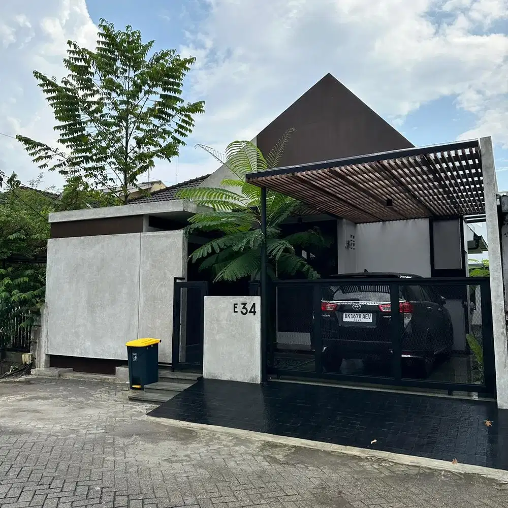 Rumah aestetik, bangunan Baru 9x20, full perabot dan elektronik