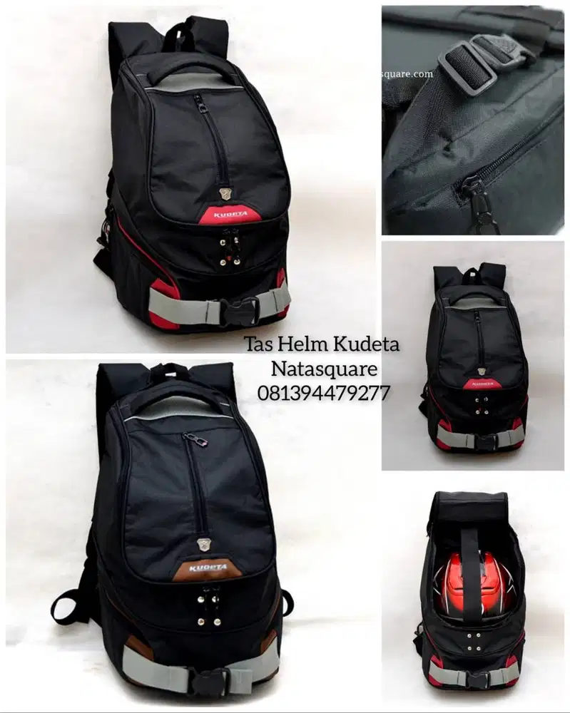 NEW LOGO BARU-Tas Helm KUDETA-1185. Max Fullface L Ada Tempat Laptop -