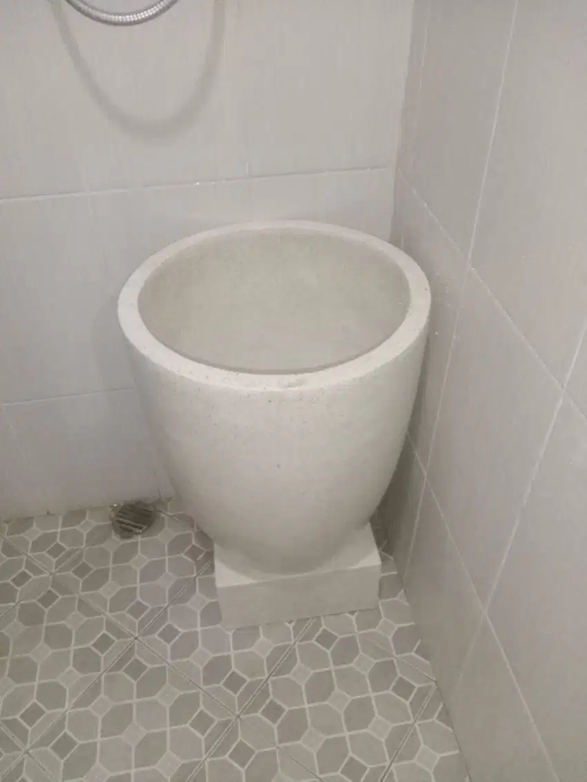 Bak Mandi Terrazzo Tipe UIN Handmade | Tempayan Teraso