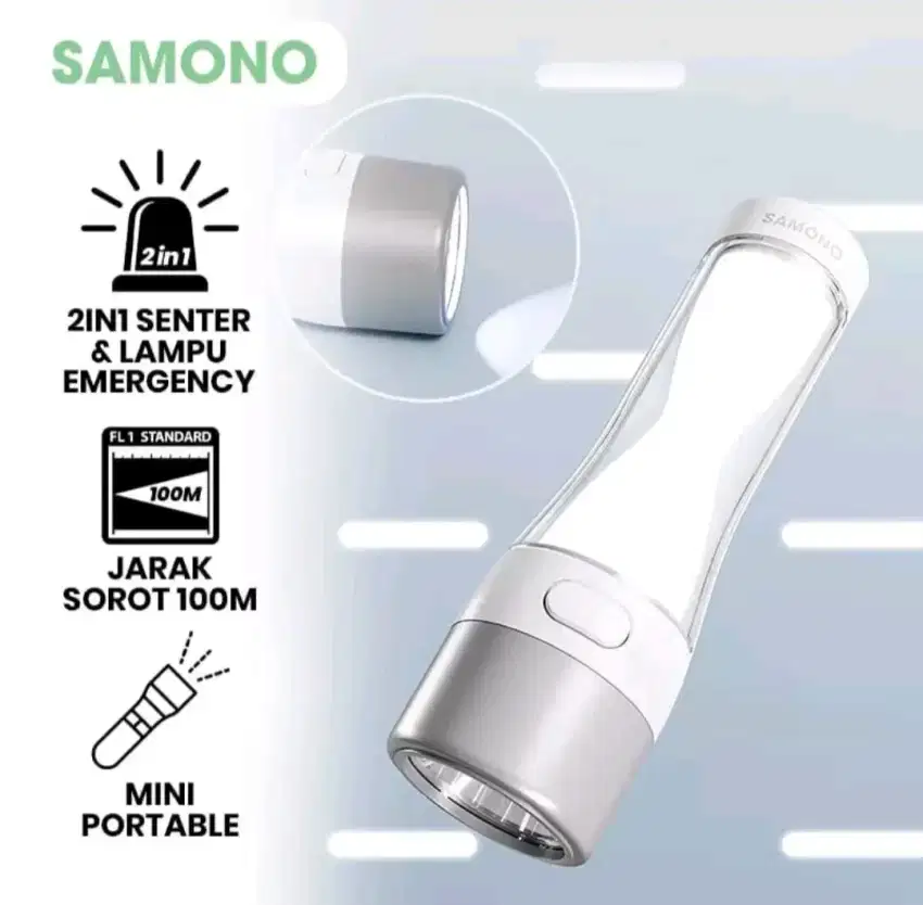 Samono - 2 in 1 Senter dan Lampu Emergency SW-TRW04