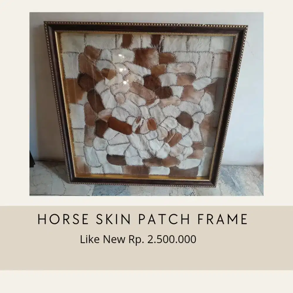 Horse skin patch frame