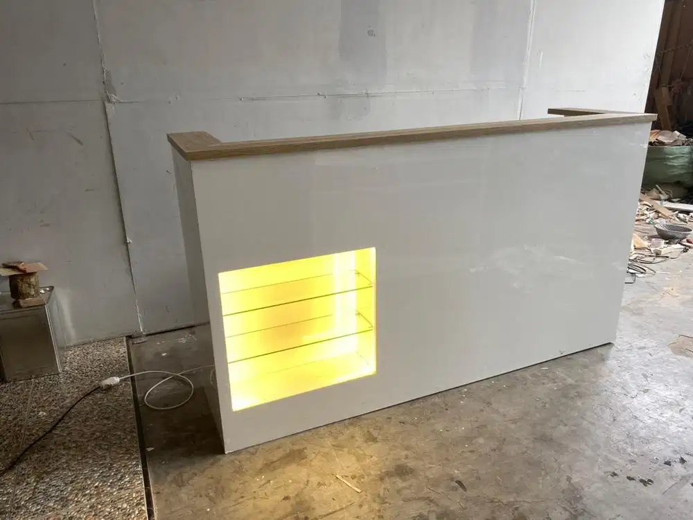 Meja kasir Minimalis | 200x50x110cm