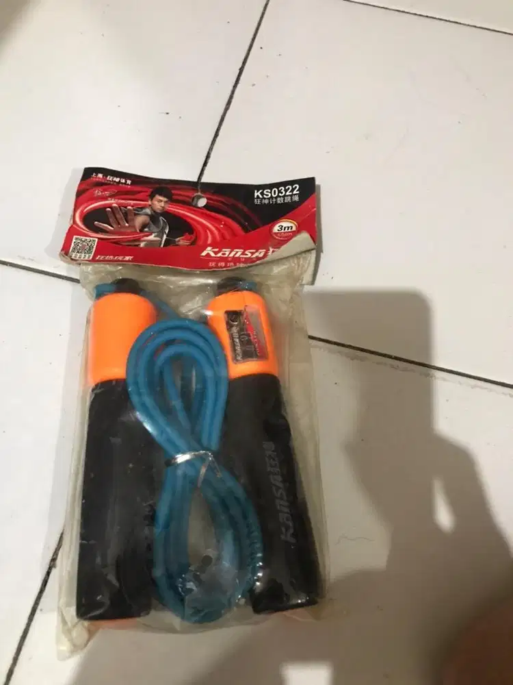 loncat tali  dengan alat hitung