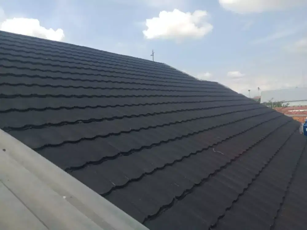 Reno pasi atap baja ringan+ pelapon PVC