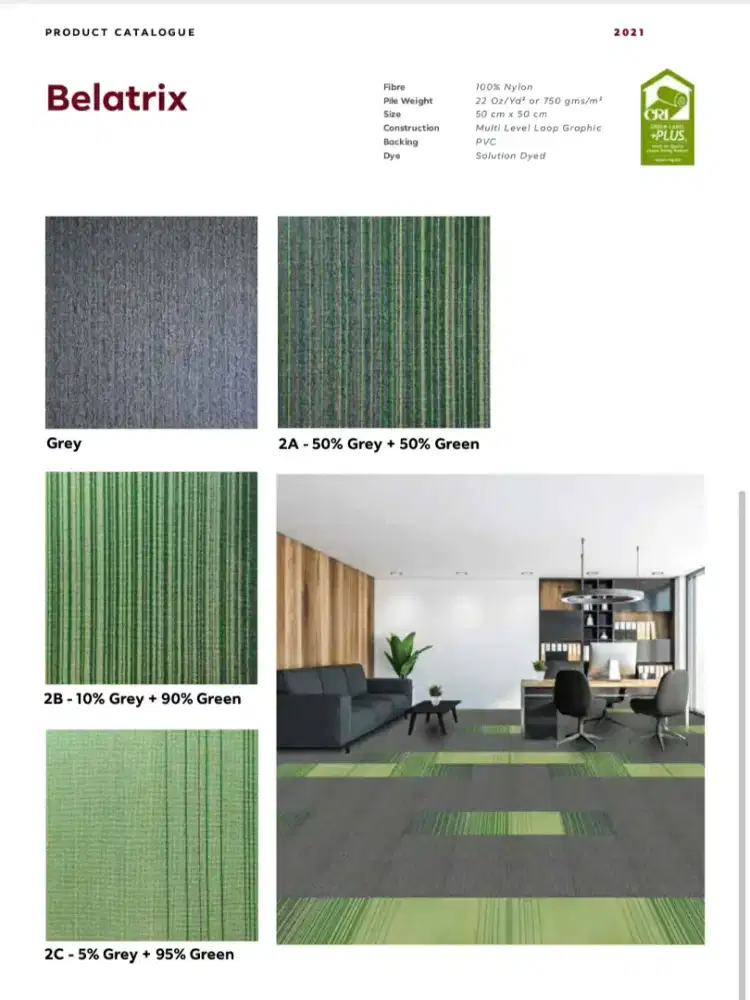 Karpet tile  BELATRIX size 50x50