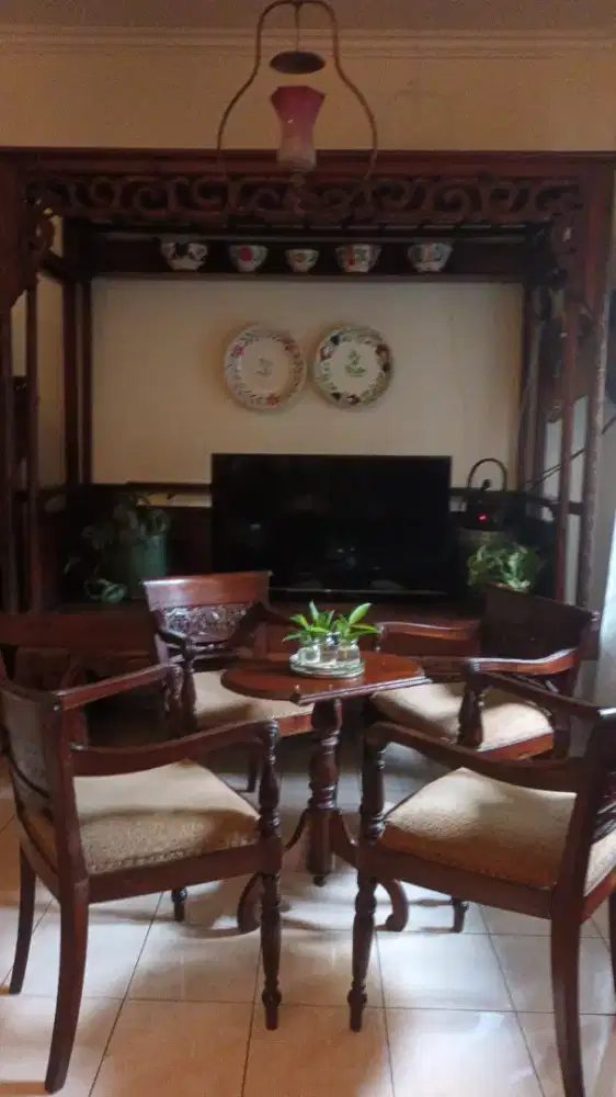 Jual mebel kursi dan meja jati no minus