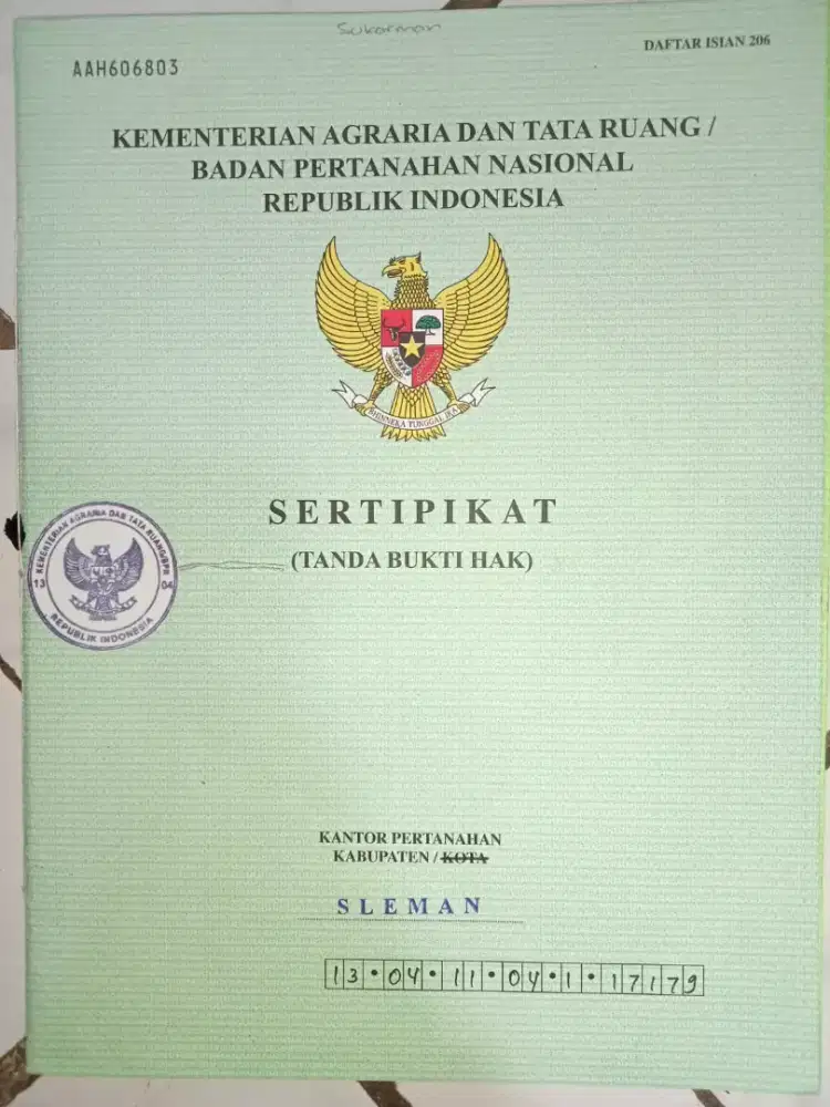 Dijual tanah pekaranganl.