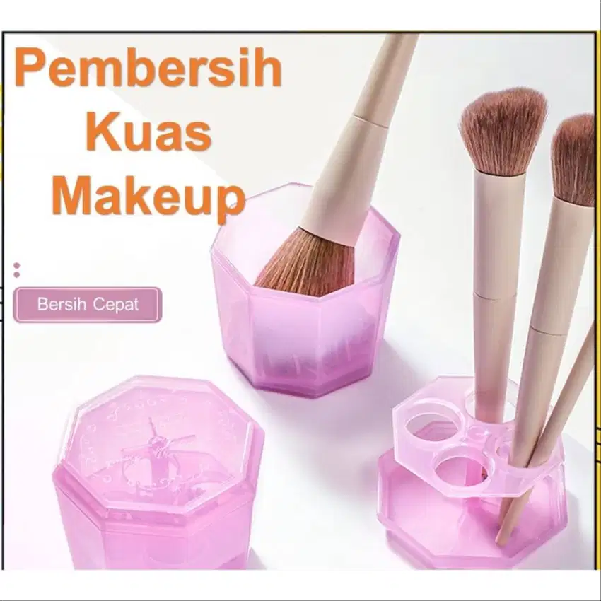 Pembersih Make Up Brush Pembersih Kuas MakeUp Rak Pengering Kuas Brush