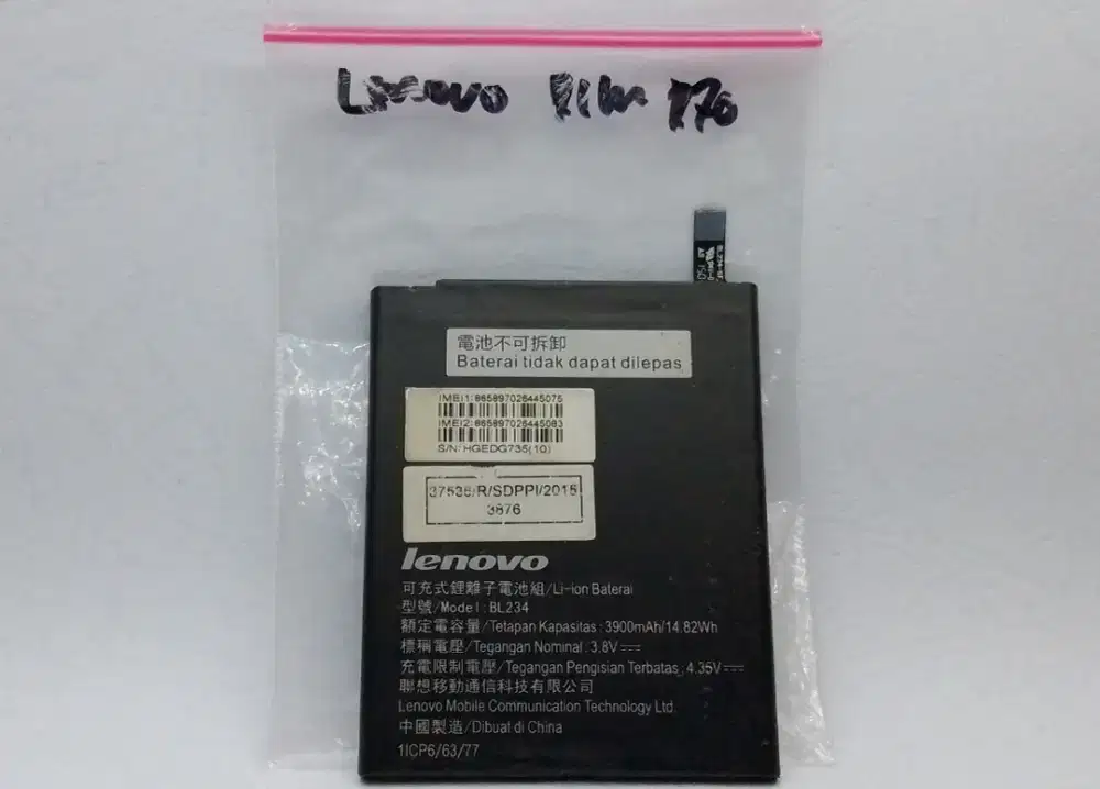 Baterai Lenovo BL 234 Original